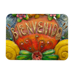 Welcom-Schild auf Spanisch, Mexiko Magnet