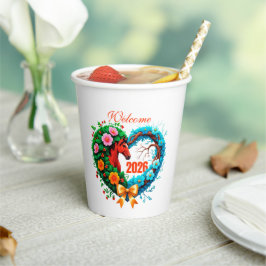 Welcome 2026 pappbecher