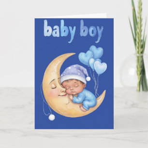 Welcome Baby Boy Karte