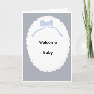 Welcome baby card karte