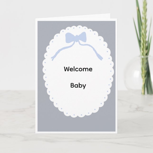 Welcome baby card karte (Vorderseite)