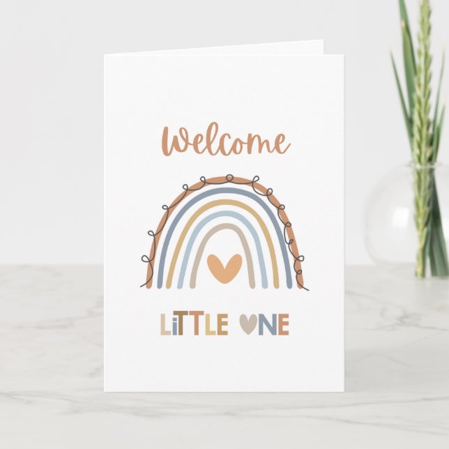 Welcome Baby Card | Kleiner Karte (Vorderseite)