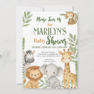 Welcome Baby Shower Baby Animes Einladung