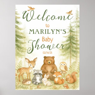 Welcome Baby Shower Baby Animes Poster