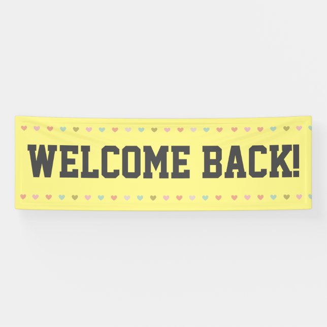Welcome Back - Banner (Horizontal)