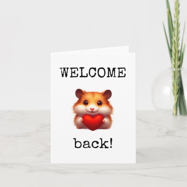 Welcome Back Card Karte (Vorderseite)