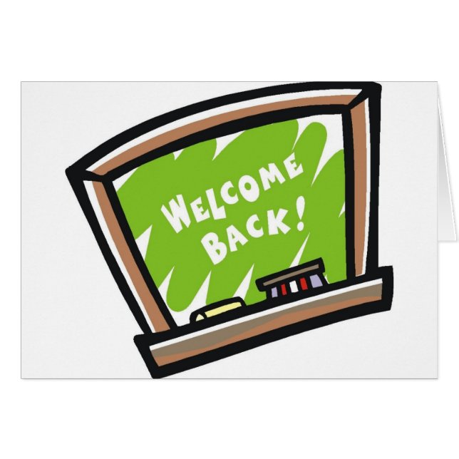 Welcome Back Chalkboard (Vorderseite (Horizontal))