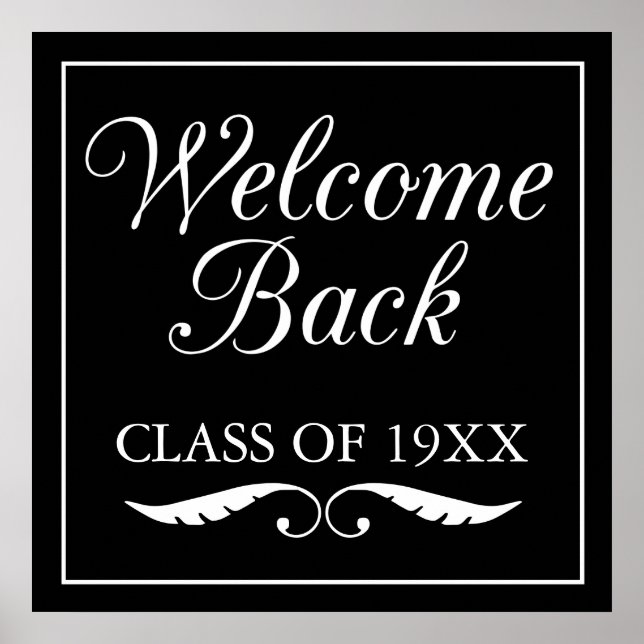 Welcome Back Class Poster (Vorne)