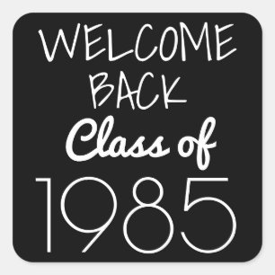 Welcome Back Class Quadratischer Aufkleber