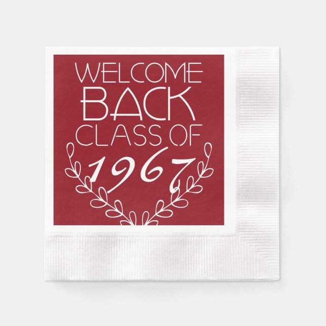 Welcome Back Class Serviette (Vorderseite)
