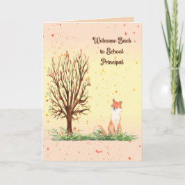 Welcome Back School Principal Card Dankeskarte