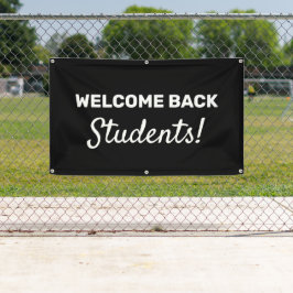 Welcome Back Students Customizable Outdoor Banner