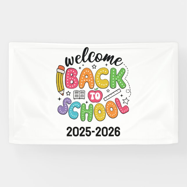 Welcome Back to School | Classroom Banner (Horizontal)