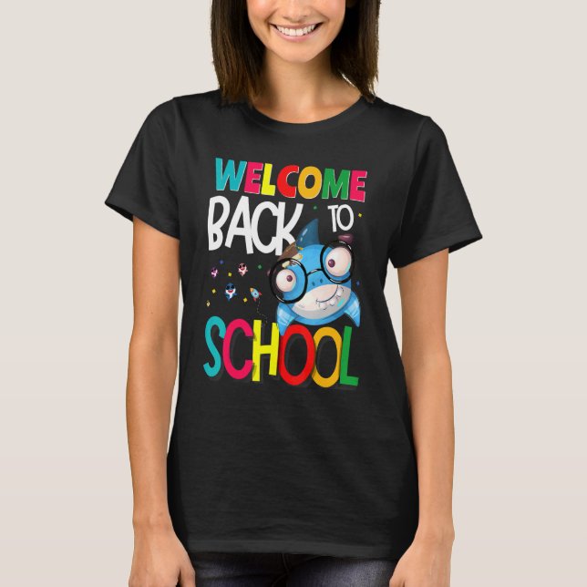 Welcome Back to School First Day of School Teacher T-Shirt (Vorderseite)