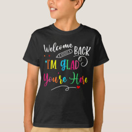 Welcome Back to School – Neon Retro Teacher Tee