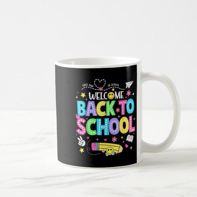 Welcome Back To School Shirts First Day Of School  Kaffeetasse (Rechts)