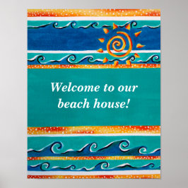 Welcome Beach House Poster