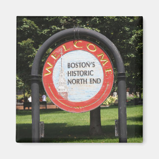 "Welcome Boston Historic North End" Magnet
