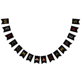 Welcome Campers Bunting Banner