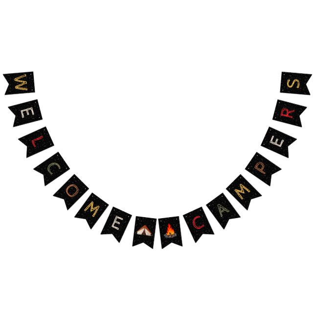 Welcome Campers Bunting Banner (Alle)