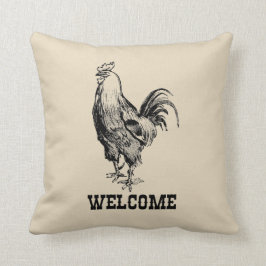 Welcome Chicken Farmhouse Stil Kissen