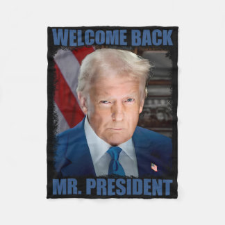 Welcome Ck Mr President Donald Trump Inauguration Fleecedecke
