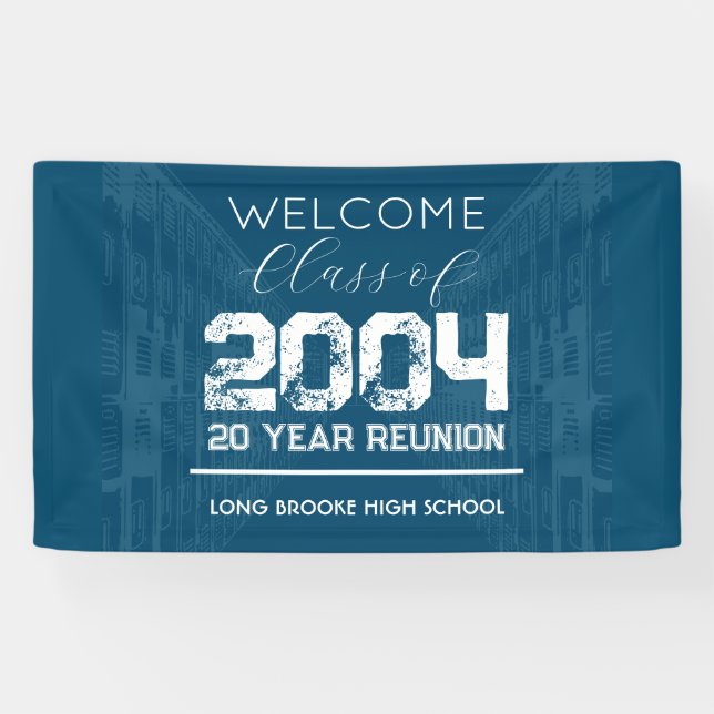 Welcome Class of 2004 20 Year High School Wiederse Banner (Horizontal)