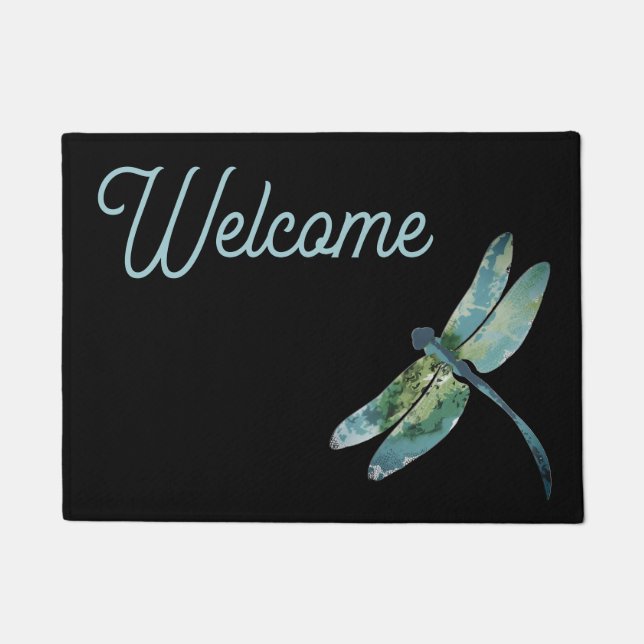 Welcome dragonfly doormat fußmatte (Vorderseite)