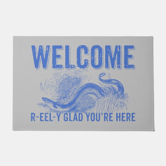 Welcome Eel Spaß Fußmatte (Vorderseite)