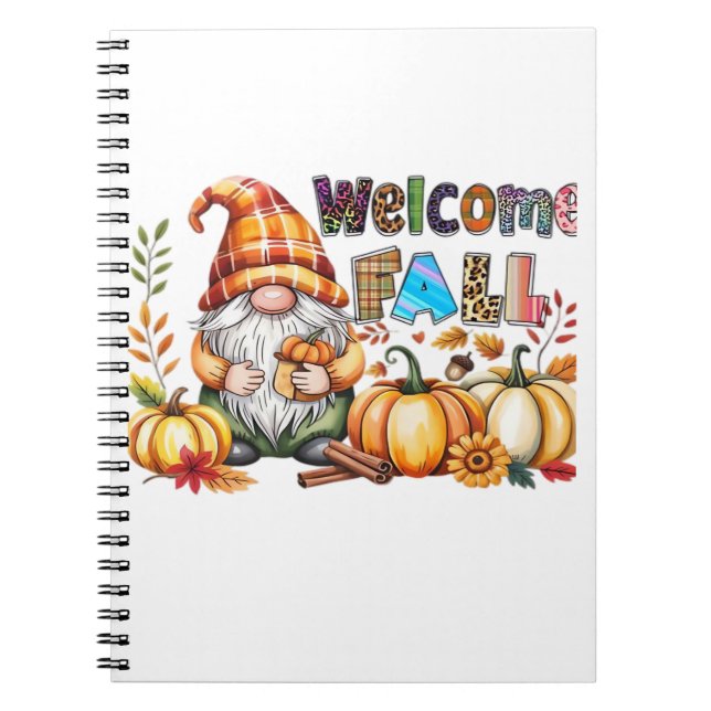 Welcome Fall Gnomes Classic T-Shirt.png Notizblock (Vorderseite)