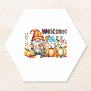 Welcome Fall Gnomes Classic T - Shirt.png Untersetzer