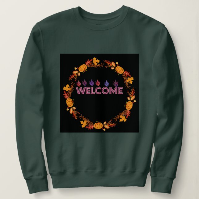 Welcome Fall Unisex Sweatshirt (Design vorne)
