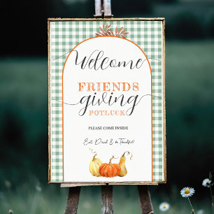 Welcome Friends Giving 2024, Erntedank Dinner Poster