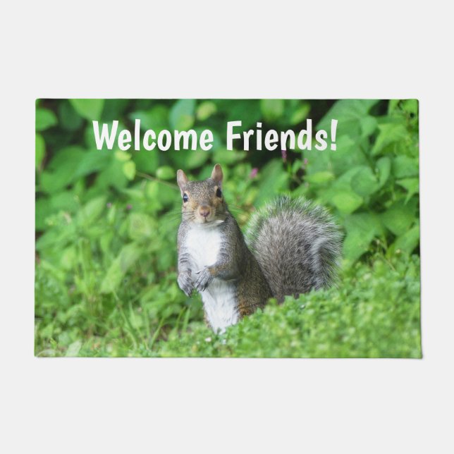 Welcome Friends Squirrel Fußmatte (Vorderseite)