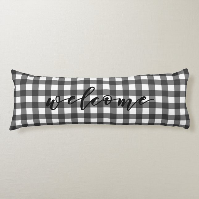 WELCOME GINGHAM SEITENSCHLÄFERKISSEN (Vorderseite)