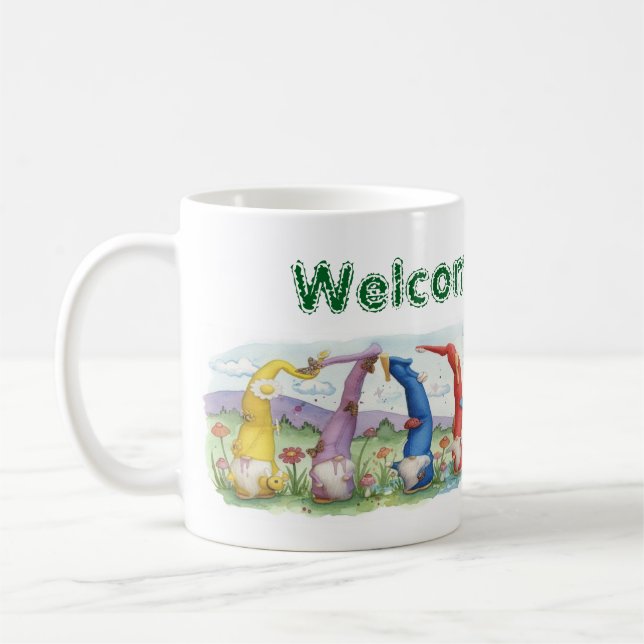 Welcome Gnome Kaffeetasse (Links)