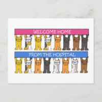Welcome Home from the Hospital Cartoon Cats