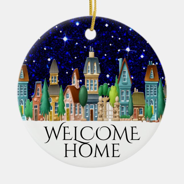 Welcome Home Keramik Ornament (Vorne)