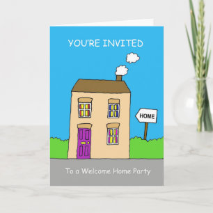 Welcome Home Party Invitation Einladung