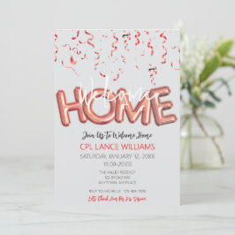 Welcome Home Patriotic Military Hero Party Einladung