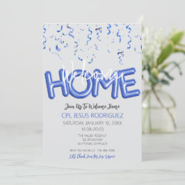 Welcome Home Patriotic Military Hero Party Einladung