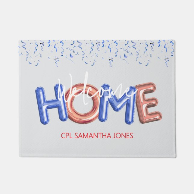 Welcome Home Patriotic Military Hero Party Fußmatte (Vorderseite)