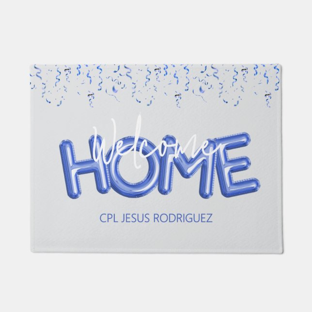 Welcome Home Patriotic Military Hero Party Fußmatte (Vorderseite)