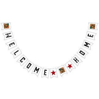Welcome Home Patriotic USMC Customizable Wimpelkette