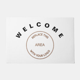 Welcome Large Company Logo Business Fußmatte