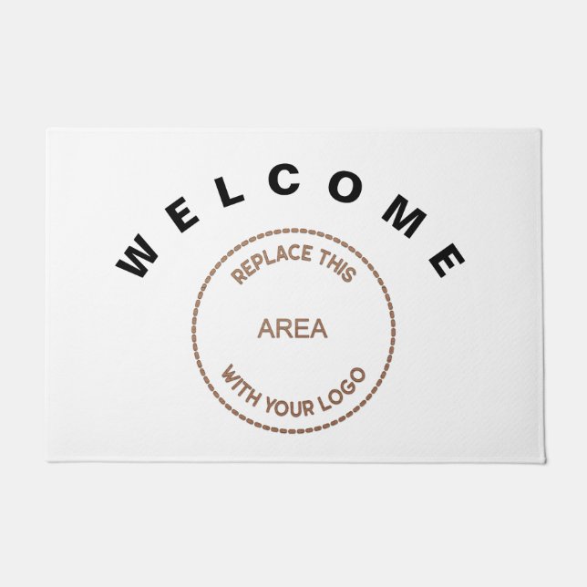 Welcome Large Company Logo Business Fußmatte (Vorderseite)