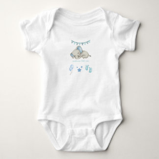 Welcome Little One Baby Bodysuit – Adorable Elepha Strampler