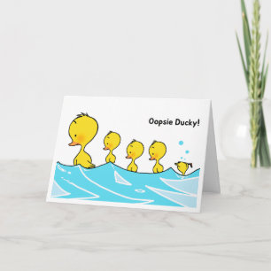 Welcome Little One - Oopsie Ducky Karte
