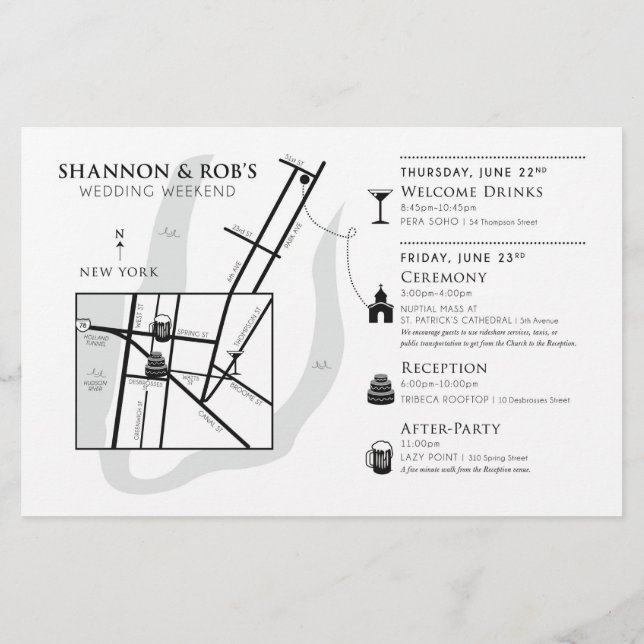 Welcome Map Card - CUSTOM für Shannon (Rückseite)