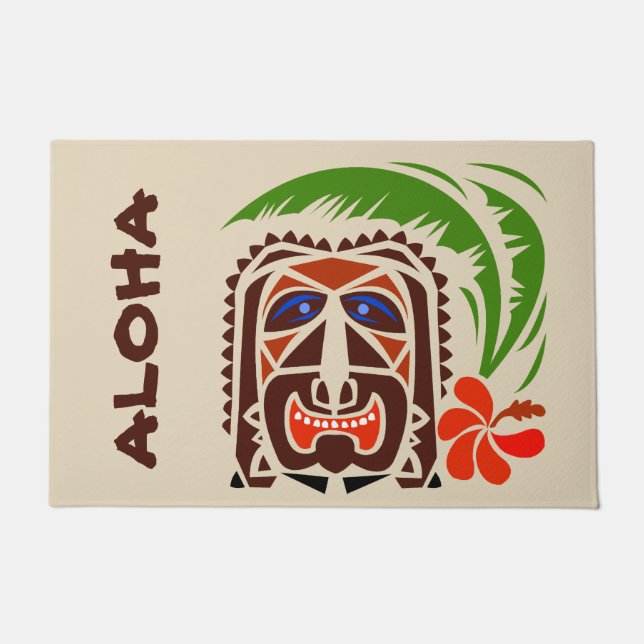 Welcome Mat, Tiki Bar.edit text Doormat Fußmatte (Vorderseite)